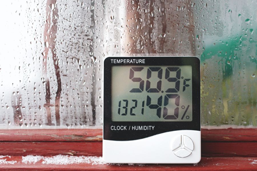 thermohygrometer instrument for measuring temperature and humidity