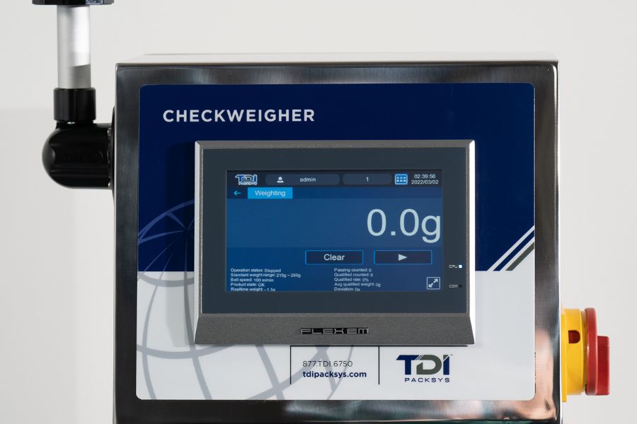 IXL Checkweigher screen