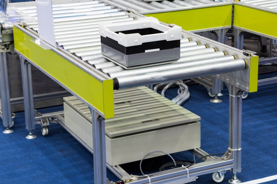 conveyor with palletizer